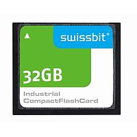 Swissbit SFCF032GH1AF2TO-C-QT-517-STD Compact Flash Cards 32GB Compact Flash SLC C-500 C-TEMP