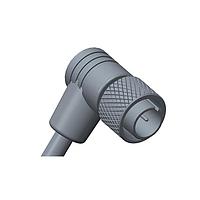 Amphenol LTW 105-04BFMM-SR7A04 Sensor Cables / Actuator Cables M10.5 Circular Metric Connector, Metal, 2A, 04 pins, Female Connector, Male Contact, Right Angle, Screw Thread, Overmolded, Length 4000mm, IP67 Mated