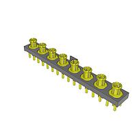 Samtec GRF1-P-P-08-E-ST-TH1 Multi-Port Connectors 5.00 mm 50 Ohm Ganged Micro-Miniature RF Plug, Cable Assembly