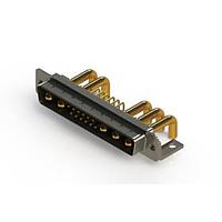EDAC 629-17W5250-4T4 Mixed Contact D-Sub Connectors Right-angle Power Combo D-Sub Connector