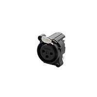 REAN RRX3F-AA-020-0 Receptacles RECPT- 3 pin - F- ground to mating shell and front panel, PCBH