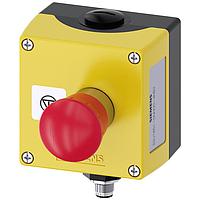 SIEMENS 3SU18510NH004NB2 Command Device MET. ENCL./PUSHB. BL PL.1NO.M12-CONNECT.