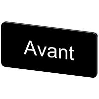 SIEMENS 3SU19000AC160GE0 Labeling Plate, Avant INSCR. LABEL, BLACK 12.5 X 27MM, AVANT