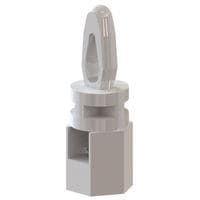 Essentra Components CBS-TF-14-01 Snap Lock CB Spt,Thrd Fem,Natural,7/8 in Spc