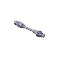 Amphenol LTW MSDS-04PMMJ-SF8C04 Sensor Cables / Actuator Cables M12 Circular Metric Connector, D Code, Metal, 3A, 04 pins, Male Connector, Male Contact, Hexagonal, M16*1.5, Screw Thread, Solder, Receptacle With Cable/Wire, Length 4000mm, IP68 / IP69K