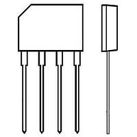 Diodes Incorporated KBP201G Single Phase Bridge 2.0A 100V