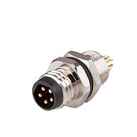 Same Sky (formerly CUI Devices) CDM812-08A-MT-R805-67 Straight 8 Pins Panel Mount Rear M8 x 0.5 ACoding Screw Copper Alloy IP67