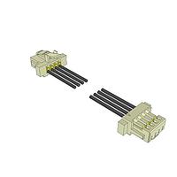 Samtec S1SS-04-28-GF-20.00-L1 Discrete Wire Cable Assemblies Micro Mate(TM) Single Row Discrete Wire Cable Assembly
