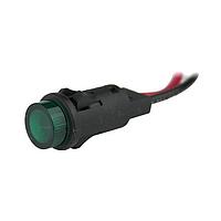 VCC P81W-G28H-CG Indicators 0.5in HI-HAT 28VDC WIRE GREEN