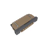 Amphenol FCI SFW7R-1STE1LF Board Mount 1.00mm Flex Connector, SFW-R series, 7 Position, Bottom side Contact, Side Entry Surface Mount ZIF Connector, Lead Free.