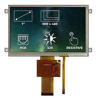 Riverdi SM-7.0A800480TFWR00 TFT LCD Displays 7.0", RGB, RTP, air bond