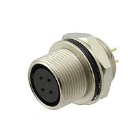 Adam Tech SD-PNL04-FFTRH-PX0-000 Receptacles CONN RCPT FMALE 4POS GOLD SOLDER