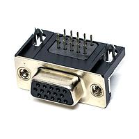 Kycon KF66X-E15S-N High Density D-Sub Connectors .350 15P R/A RECPT BOARD LOCK