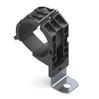 HellermannTyton 151-02033 Ratchet Clamp Ratchet P-Clamp, 1.38 - 2.01" Bundle Dia, 90 Short, 0.33" Hole Dia, PA66HIRHSUV/SS304, Black, 160/ctn