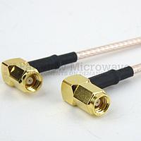 Fairview FMC2828315 RA SMC Plug to RA SMC Plug Cable RG-316 Coax