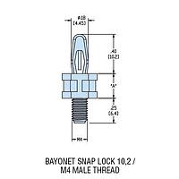 Heyco 10681 Threaded Support, Male HSCBS-10 NATURAL NYL PCB Support