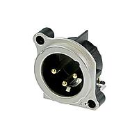 NEUTRIK NC3MBV-0 Receptacles 3P XLR MALE PCBV GROUND CONTACT CONN
