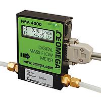 OMEGA FMA-4318 Programmable Mass Flow Meter and Totalizer (80 SLM, ± 1 %, 3/8 in, Compression Fitting)