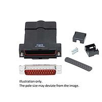 Molex / FCT 173114-0387 Standard EMI Backshell FCT Backshell CONN Kit BLK PLSTC Backshell  D-Sub CONN 15 CKT