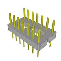Samtec ACRK-16-01-G-S-B1-P-1 Connector Kits AccliMate(TM) IP68 Sealed Circular Receptacle Panel Assembly