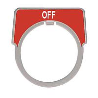 Square D 9001KN204 Legend PSH BTTN LEGEND PLATE 30MM, Type K