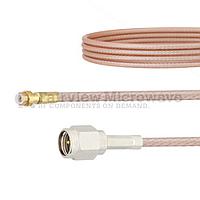 Fairview  FMCA1419 Snap-On MMBX Plug to SMA Male Cable RG316 Coax