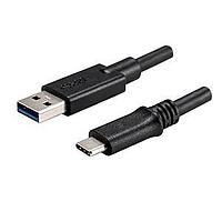 Same Sky (formerly CUI Devices) CBL-A31-C31-15WP USB 3.1 Gen 1 Cable, USB, 1500 mm, Type A 3.1 to Type C 3.1, 28 AWG, PVC, White