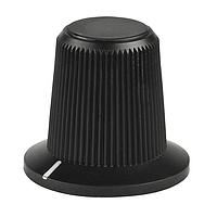 NKK Switches AT4104A Cylindrical Knob with Skirt BLACK CAP