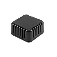 Hammond Manufacturing 1551V1BK Square SNAP VENTED BLACK 1.57Hx1.57Wx.79D