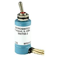 Honeywell 26ET55-2 Toggle Switches Toggle SW DPDT 2POS Leadwire TERM