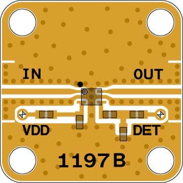 RF detector components for signal and power measurement applications