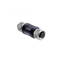 Amphenol LTW IA-A06F-A06F-0000-01 Circular Metric Connectors Circular Metric Connector, I Adaptor, Metal, A Coding, 2A, 06 pins, (End 1) Female Female, (End 2) Female Female, Screw Thread, IP68 Mated