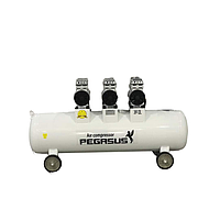 PEGASUS TM-OF750*3-180L Oil Free Silent Air Compressor (220V, 8 Kg/cm, 180L)