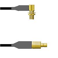 Amphenol Custom Cable Q-2R03P0008018i RF Cable Assemblies SMA-RJB/SMB-SJ RG58 18I