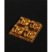 Ledil C18607_AMBER-2X2-SCL LED Lighting Lens Type II/III Beam for Very Wide Distances