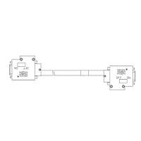 Molex 1200980198 D-Sub Cable D-SUB HORZ/D-SUB HORZ 1M
