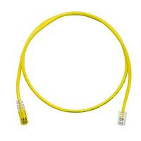 Panduit UTPKCH7MYL Cat 5e Keyed Copper Patch Cord, Cat 5e, Yellow