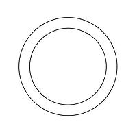 Essentra Components 17W09853 Flat Washer Flat Washer, .781 ID, 1.000 OD, .075 Thick