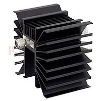 Fairview SA3N300-20 20 dB Fixed Attenuator N Male To N Female Unidirectional Up To 3 GHz Rated To 300 Watts With Black Aluminum Heatsink Paint Body