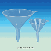 SciLab SL.Fun3014 Funnel, Transparent, PP, Φ125×h165㎜, Stem-Φ17×L80㎜