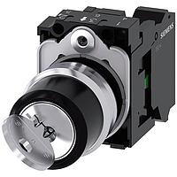 SIEMENS 3SU11504BF113BA0 Keylock Switches KEY SW, 2POS, MTND, KEY REMOVAL IN ALL