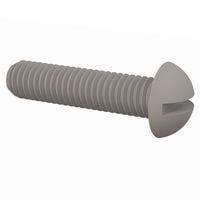 Essentra Components 011032R081 Round Slotted Round Slotted Screw, #10-32 Thread, 13/16 Lg