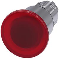 SIEMENS A6X30141107 Mushroom ILLUM. MUSHROOM PUSHBUTTON. 40MM. RED