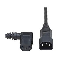 Tripp Lite P004-002-13LA AC Power Extension Cord 18AWG SJT 100-250V 10A LEFT ANGLE 2'