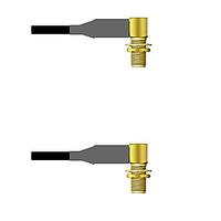 Amphenol Custom Cable Q-2R02R0008096i RF Cable Assemblies SMA-RJB/SMA-RJB RG58 96I