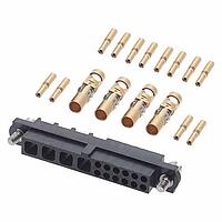Harwin M80-4C11205F1-04-325-00-000 Power to the Board FEMALE CRIMP/SCREW 4 POWER+12 SIGNAL