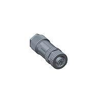 Amphenol LTW MSAS-08BFFA-SL7001 Sensor Cables / Actuator Cables M12 Circular Metric Connector, A Code, Metal, 2A, 08 pins, Female Connector, Female Contact, Straight, Screw Thread, Solder, Field Installable, F4.0 - F7.5mm, IP67 Mated
