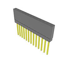 Samtec ESQ-113-14-G-S-LL Sockets Elevated Socket Strip, 0.100" Pitch