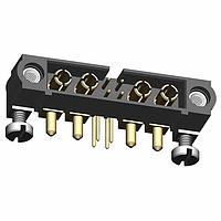 Harwin M80-5L10405M5-02-333-02-333 Power to the Board 4+4 Pos. Male Signal+Power Horizontal Throughboard Conn. Jackscrews