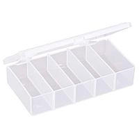 Flambeau T155 Multiple Compartment Five-Compartment Box 5 5/8" x 2 15/16" x 1 1/8" (14.29 x 7.46 x 2.86 cm)